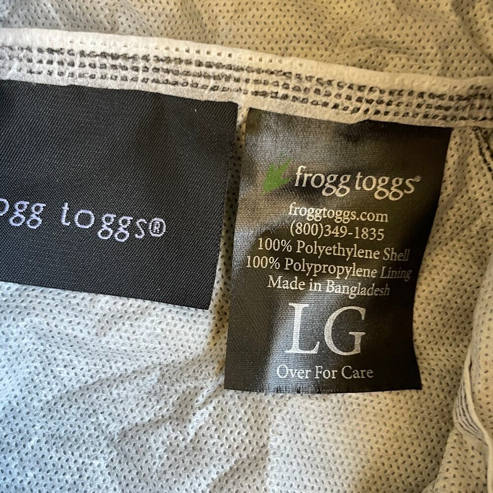 Frogg Toggs Ultra-Lite Rain Jacket Hooded Waterproof Black Youth LG - Picture 3 of 7